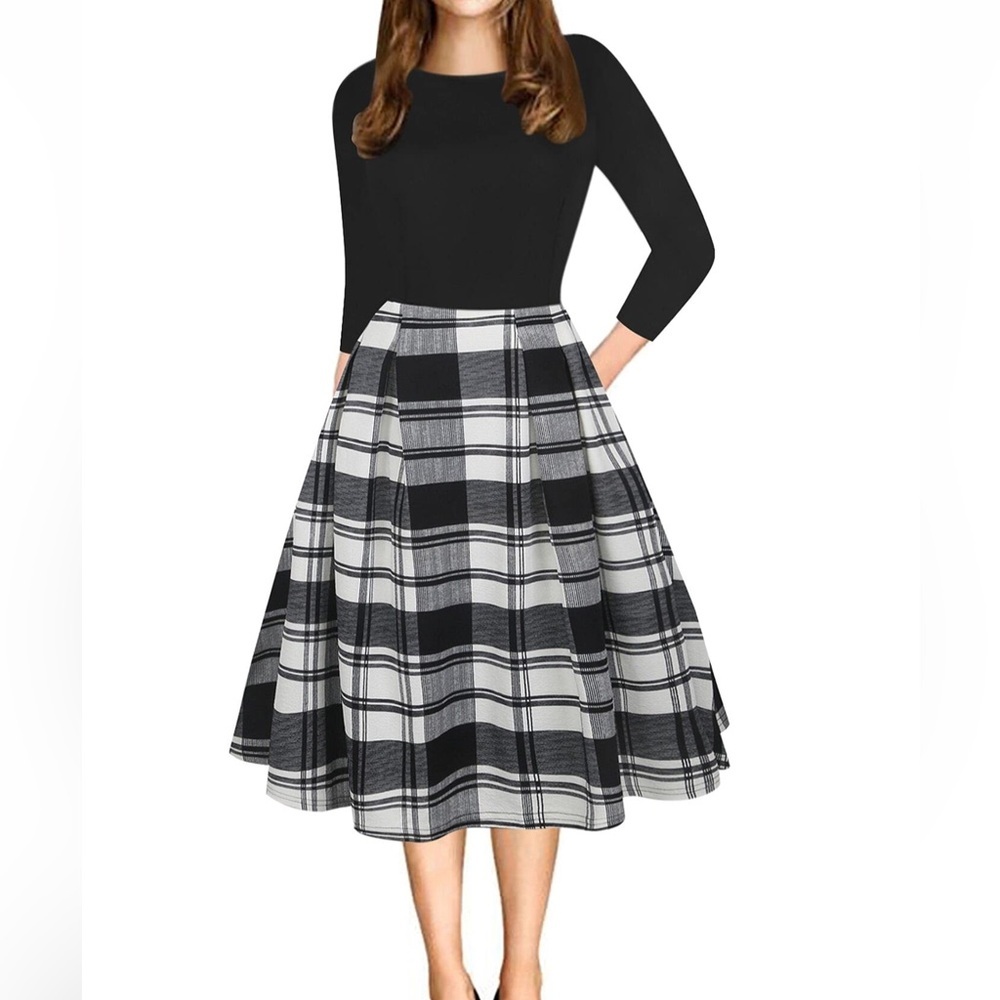Oxiuly Fashion Vintage - Style Dress
